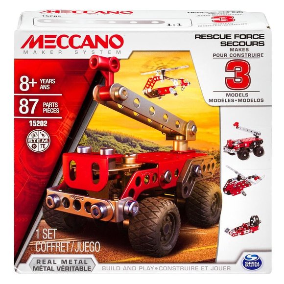 Meccano Rescue Squad Model# 15202 3-In-1 Models Engineering & Robotics Ages 10+ - Picture 1 of 6